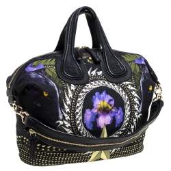 Pre Owned حقيبة جيفنشي نايت أنجل جلد سوداء / بيج