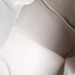 Pre Owned Givenchy White Leather Large Antigona Shopping Tote