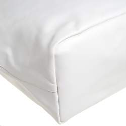 Pre Owned Givenchy White Leather Large Antigona Shopping Tote