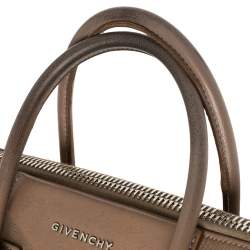 Pre Owned حقيبة جيفنشي أنتيغونا متوسطة جلد بنية فاتحة