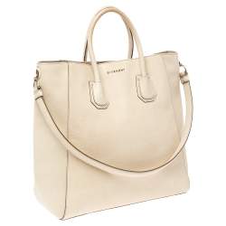 Pre Owned Givenchy Light Beige Leather Antigona Tote