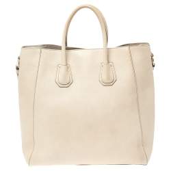 Pre Owned Givenchy Light Beige Leather Antigona Tote