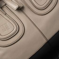 Givenchy Beige/Black Leather Medium Nightingale Satchel