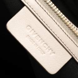 Givenchy Beige/Black Leather Medium Nightingale Satchel