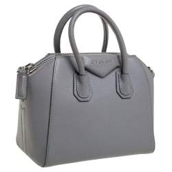 Givenchy Grey Leather Mini Antigona Satchel