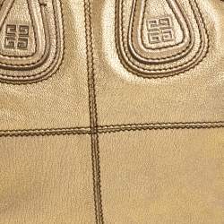 Givenchy Metallic Gold Leather Mini Nightingale Bag