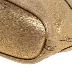 Givenchy Metallic Gold Leather Mini Nightingale Bag