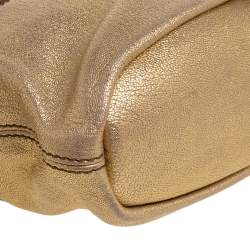 Givenchy Metallic Gold Leather Mini Nightingale Bag