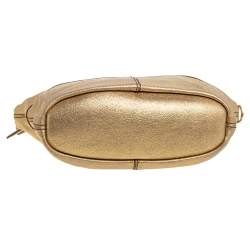 Givenchy Metallic Gold Leather Mini Nightingale Bag