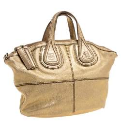 Givenchy Metallic Gold Leather Mini Nightingale Bag