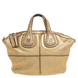 Givenchy Metallic Gold Leather Mini Nightingale Bag