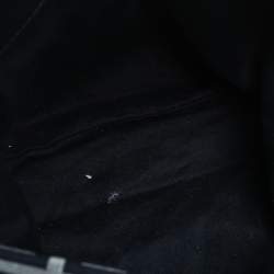Pre Owned Givenchy Black/Grey Monogram Canvas and Leather Hobo