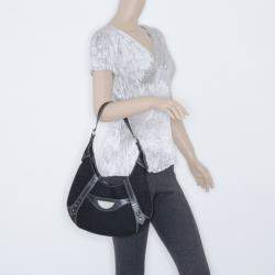 Pre Owned Givenchy Black Monogram Hobo