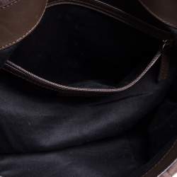 Pre Owned Givenchy Brown Monogram Canvas and Leather Hobo