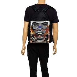 Givenchy Black Sunset Print Nylon Backpack