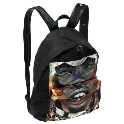 Givenchy Black Sunset Print Nylon Backpack