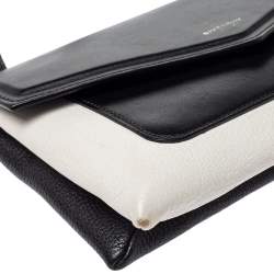 Pre Owned حقيبة كروس جيفنشي جلد أبيض و أسود