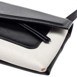 Pre Owned حقيبة كروس جيفنشي جلد أبيض و أسود