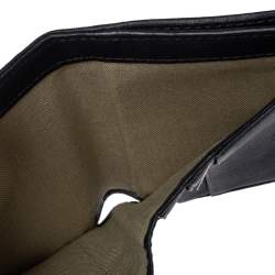 Pre Owned Givenchy Grey/Black Monogram Canvas and Leather Wallet