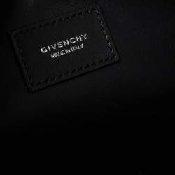 Pre Owned حقيبة كلتش جيفنشي جلد أسود مطبوع