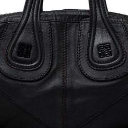 Pre Owned Givenchy Black Leather Medium Nightingale Satchel