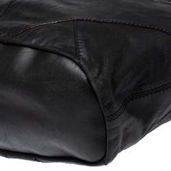 Pre Owned Givenchy Black Leather Medium Nightingale Satchel