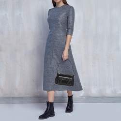 Pre Owned حقيبة كتف جيفنشي جيب أمامي جلد سوداء 