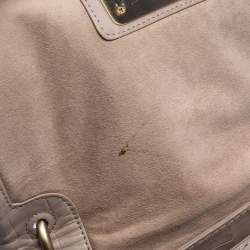 Pre Owned Givenchy Beige Croc Embossed Leather Flap Shoulder Bag