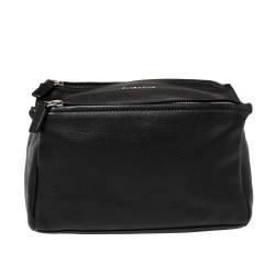 مملوكة مسبقًا Givenchy Black Leather Pandora Messenger Bag