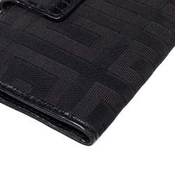 Pre Owned Givenchy Black Canvas and Leather Wallet