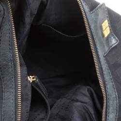 Pre Owned Givenchy Black Monogram Canvas and Leather Hobo