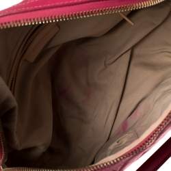 Givenchy Magenta Quilted Leather Lucrezia Bowler Bag