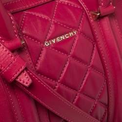 Givenchy Magenta Quilted Leather Lucrezia Bowler Bag