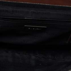 Pre Owned حقيبة ساتشل جيفنشي جلد وصوف رصاصي قلاب