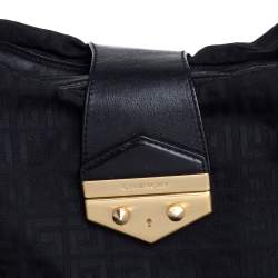 Givenchy Black Monogram Canvas And Leather Hobo