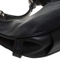 Pre Owned Givenchy Black Leather Hobo