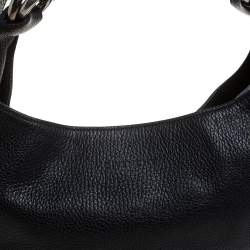 Pre Owned Givenchy Black Leather Hobo