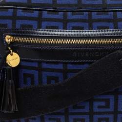 Givenchy Blue/Black Canvas and Leather Shoulder Bag