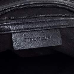 Pre Owned Givenchy Black Fabric Stitch Detail Hobo