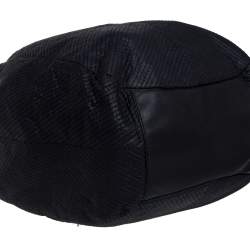 Pre Owned Givenchy Black Fabric Stitch Detail Hobo