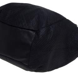 Pre Owned Givenchy Black Fabric Stitch Detail Hobo