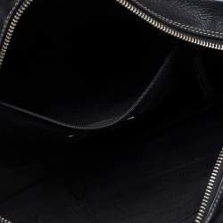Givenchy Black Monogram Canvas and Leather Zip Satchel 
