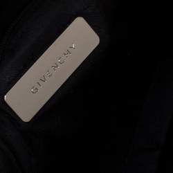 Givenchy Black Monogram Canvas and Leather Zip Satchel 