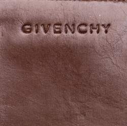 مملوكة مسبقًا Givenchy Brown Leather Flap Continental Wallet