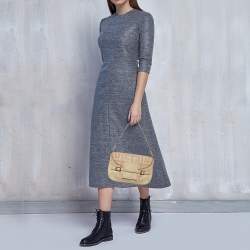 Pre Owned حقيبة جيفنشي باغويت قلاب جلد وكانفاس مونوغرامي بيج/ كريمي