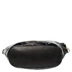 Pre Owned Givenchy Black Panther Print Patent and Leather Medium Nightingale Satchel