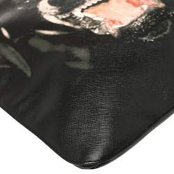 Pre Owned Givenchy Black Leather Rottweiler Chain Tote