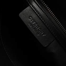 Pre Owned Givenchy Black Leather Rottweiler Chain Tote