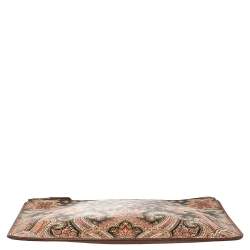 مملوكة مسبقًا Givenchy Multicolor Leather Paisley Print Clutch