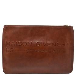 مملوكة مسبقًا Givenchy Multicolor Leather Paisley Print Clutch